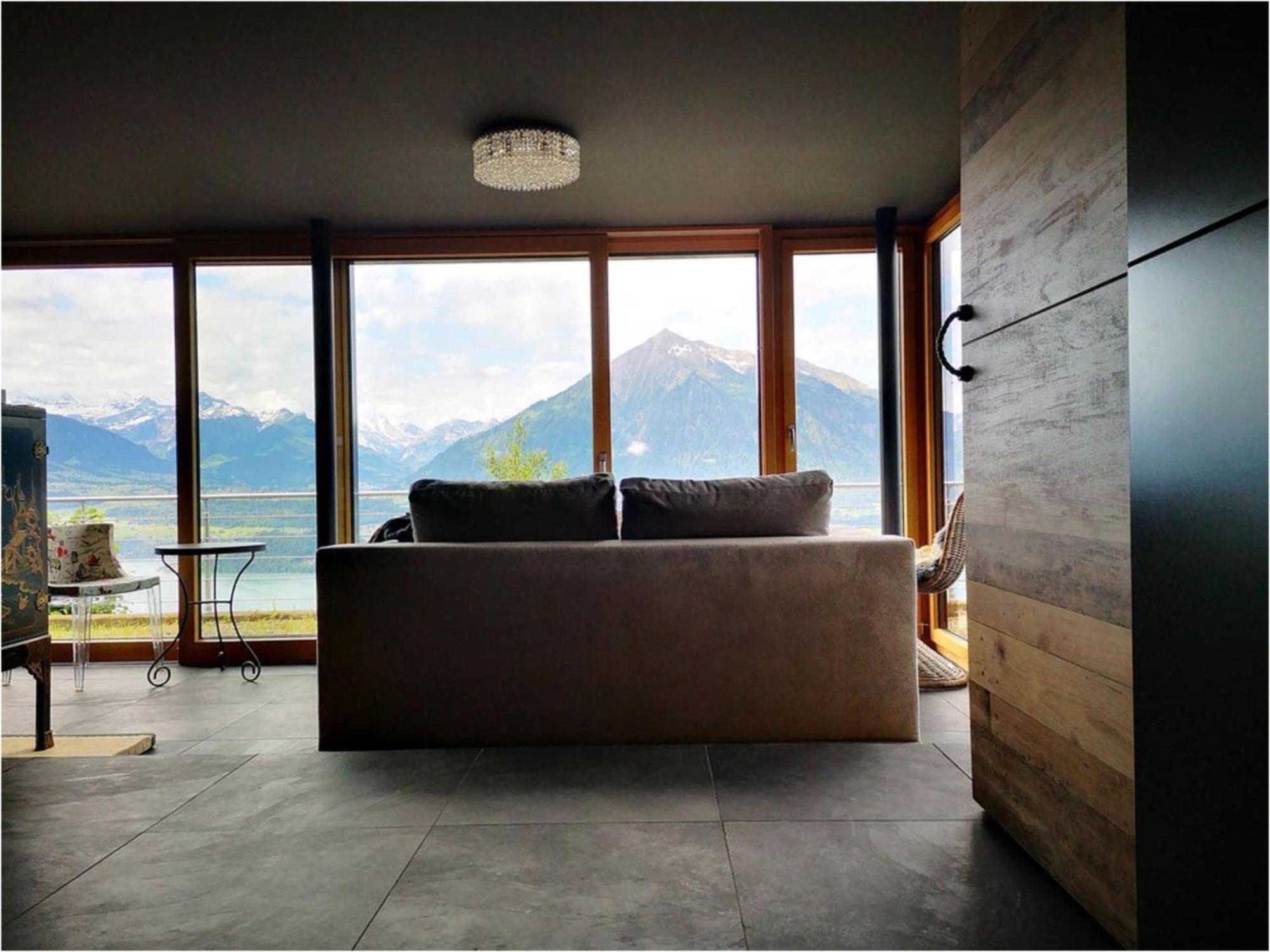 Chalet With View Of The Mountains And The Thun Lake Зігрісвіль Екстер'єр фото