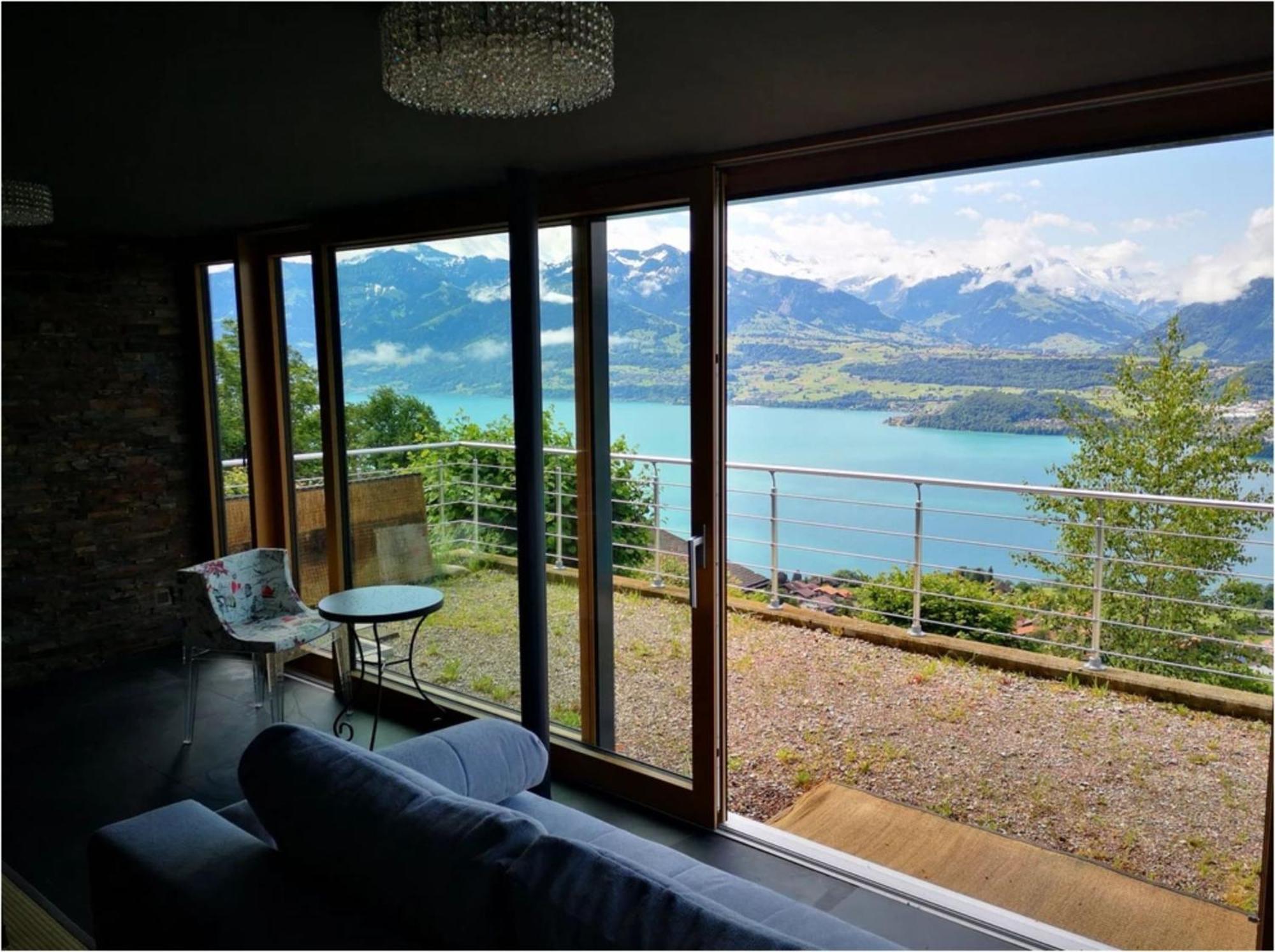 Chalet With View Of The Mountains And The Thun Lake Зігрісвіль Екстер'єр фото