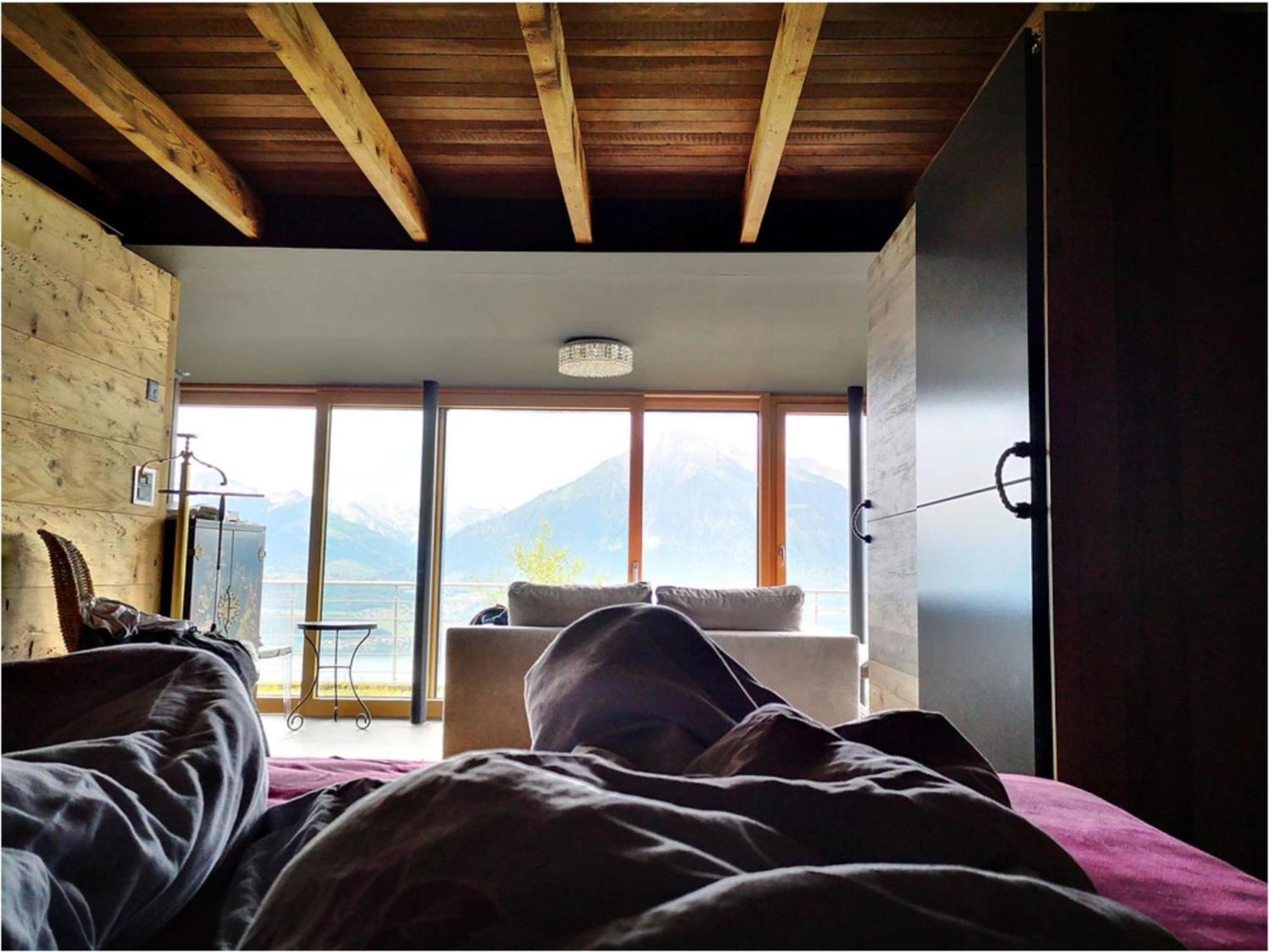 Chalet With View Of The Mountains And The Thun Lake Зігрісвіль Екстер'єр фото